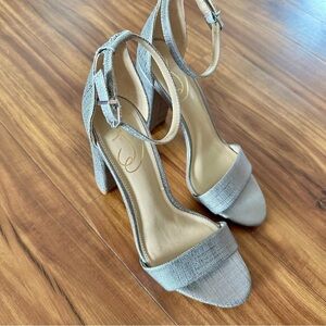 {Sam Edelman} Yaro Block Heel Sandal Ankle Strap Size: 7